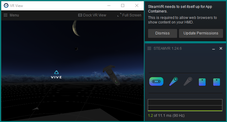 Working VR system