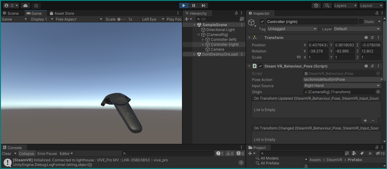 VR first run