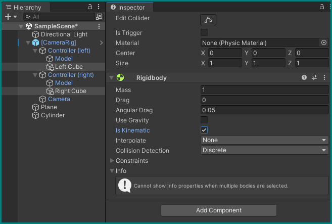 Added rigidbody